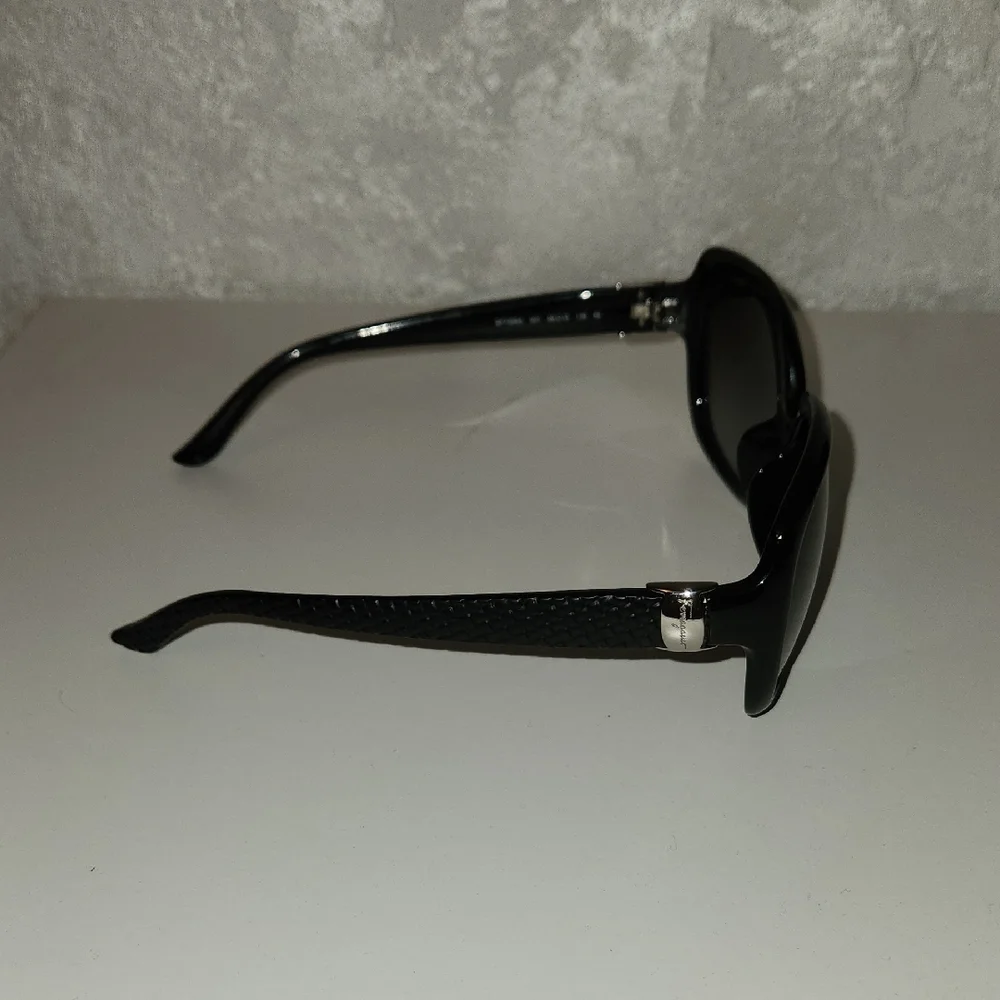 Salvatore Ferragamo Black Frame Sunglasses with Brown Gradient Lenses - Picture 5 of 6